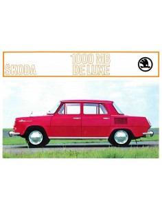 1969 SKODA 1000 MB BROCHURE NEDERLANDS