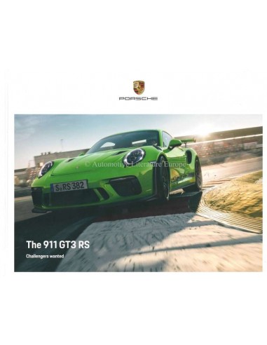 2019 PORSCHE 911 GT3 RS HARDBACK BROCHURE ENGLISH