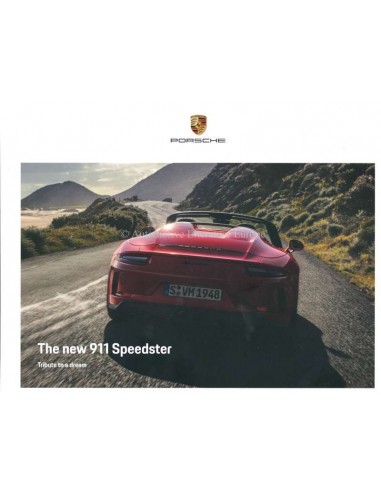 2019 PORSCHE 911 SPEEDSTER HARDBACK BROCHURE ENGLISH