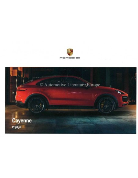 2020 PORSCHE CAYENNE COUPE HARDCOVER BROCHURE NEDERLANDS