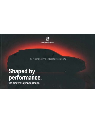 2019 PORSCHE CAYENNE COUPE BROCHURE NEDERLANDS