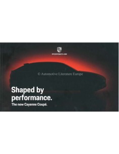 2019 PORSCHE CAYENNE COUPE BROCHURE ENGLISH