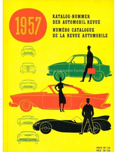 1957 AUTOMOBIL REVUE YEARBOOK GERMAN FRENCH