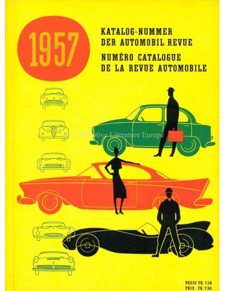 1957 AUTOMOBIL REVUE JAHRESKATALOG DEUTSCH FRANZÖSISCH