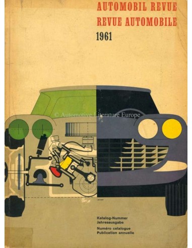 1961 AUTOMOBIL REVUE JAARBOEK DUITS FRANS