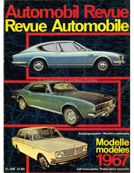 1967 AUTOMOBIL REVUE YEARBOOK GERMAN FRENCH