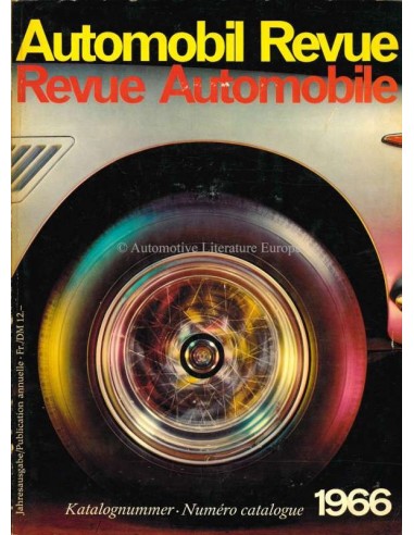 1966 AUTOMOBIL REVUE YEARBOOK GERMAN FRENCH