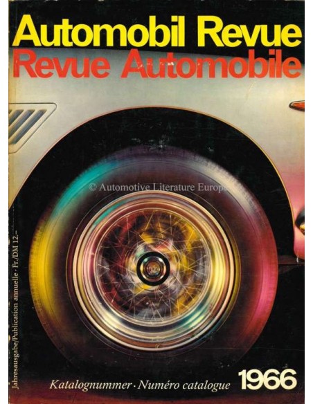 1966 AUTOMOBIL REVUE JAHRESKATALOG DEUTSCH FRANZÖSISCH