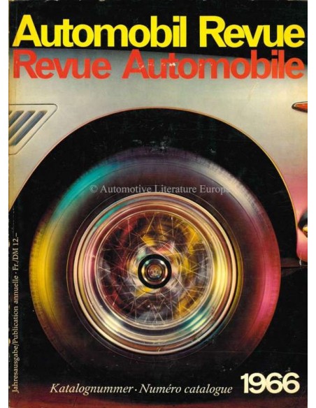 1966 AUTOMOBIL REVUE YEARBOOK GERMAN FRENCH