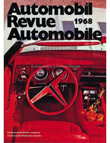 1968 AUTOMOBIL REVUE JAARBOEK DUITS FRANS