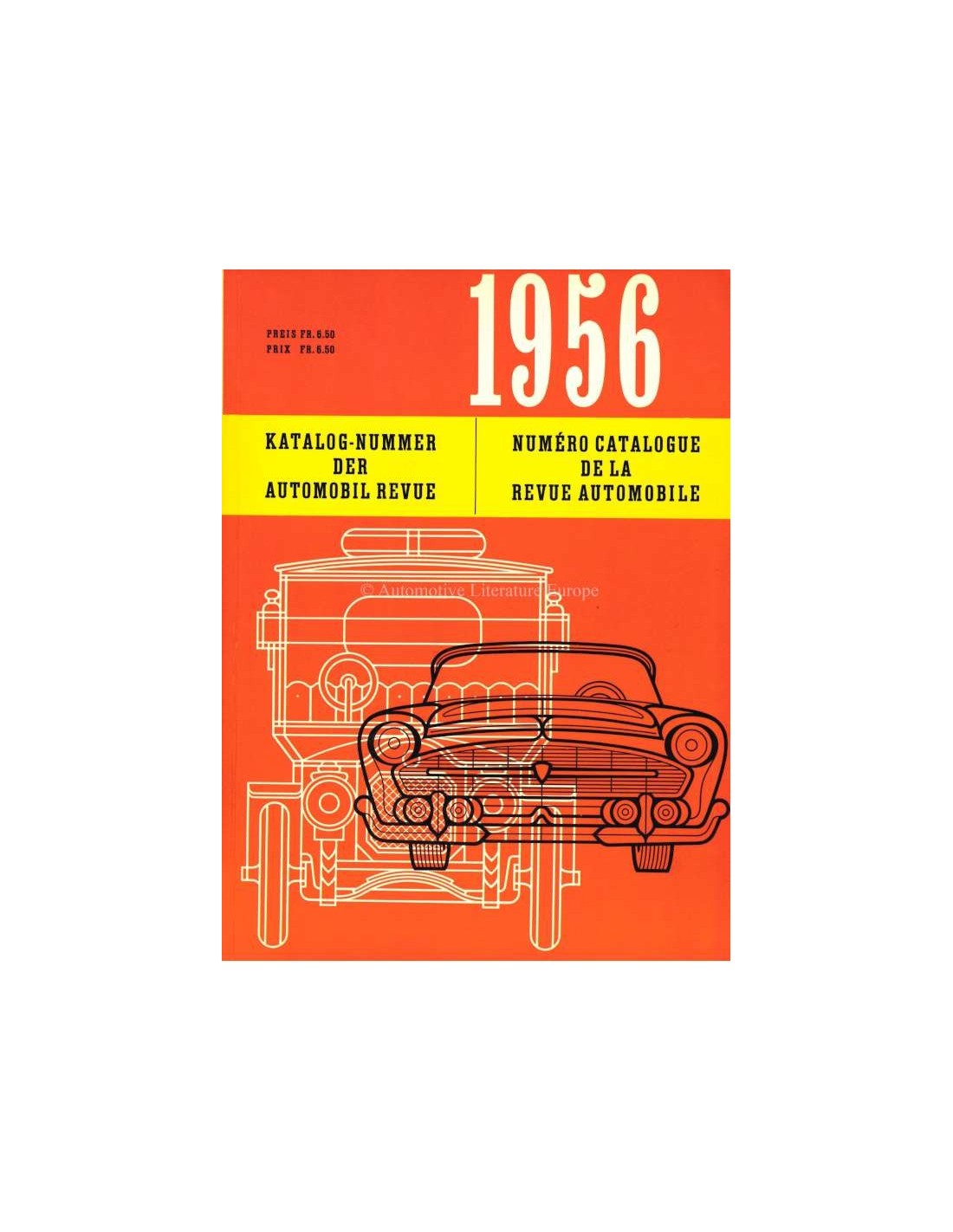 1956 AUTOMOBIL REVUE YEARBOOK GERMAN FRENCH