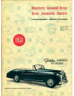 1951 AUTOMOBIL REVUE JAARBOEK DUITS FRANS