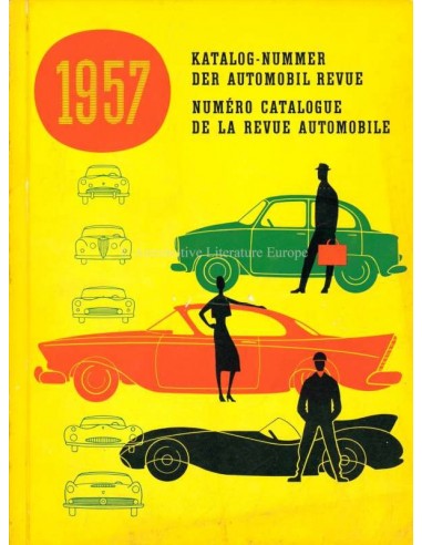 1957 AUTOMOBIL REVUE YEARBOOK GERMAN FRENCH