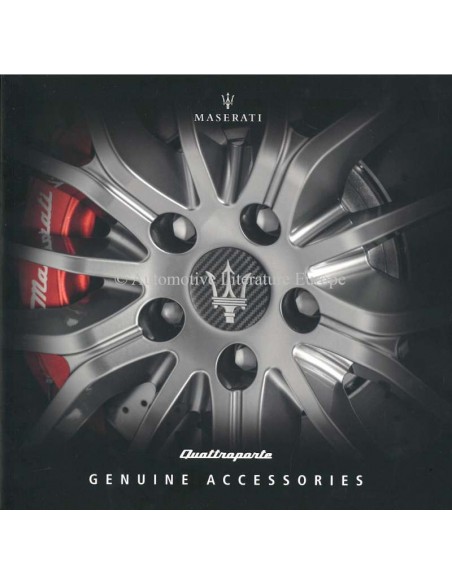 2019 MASERATI QUATTROPORTE GENUINE ACCESSORIES BROCHURE ENGLISH