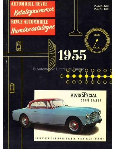 1955 AUTOMOBIL REVUE YEARBOOK GERMAN FRENCH