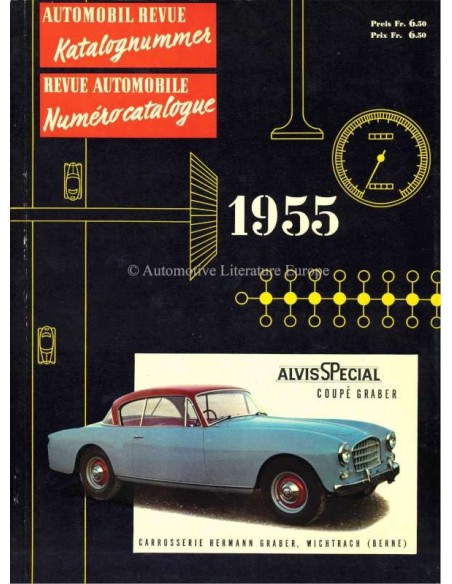1955 AUTOMOBIL REVUE JAHRESKATALOG DEUTSCH FRANZÖSISCH
