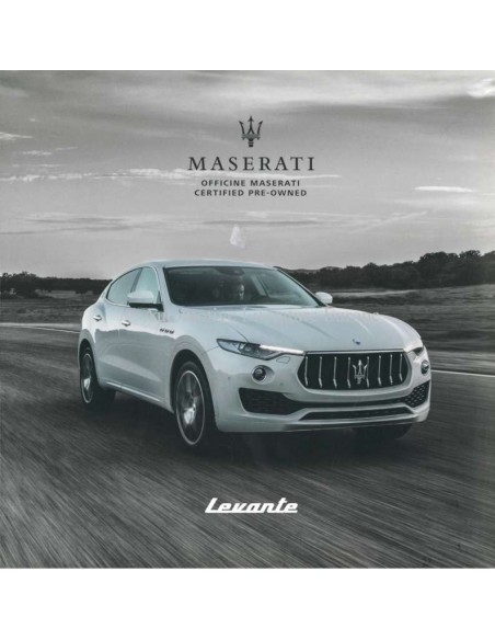 2019 MASERATI LEVANTE CERTIFIED PRE-OWNED PROSPEKT ENGLISCH
