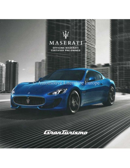 2019 MASERATI GRANTURISMO CERTIFIED PRE-OWNED BROCHURE ENGELS