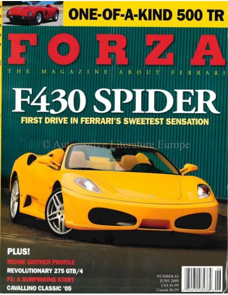 2005 FERRARI FORZA MAGAZINE 62 ENGELS