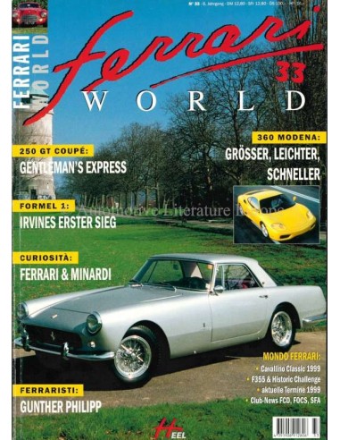 1999 FERRARI WORLD MAGAZIN 33 DEUTSCH