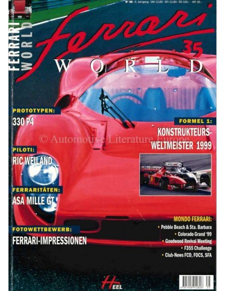 1999 FERRARI WORLD MAGAZINE 35 DUITS