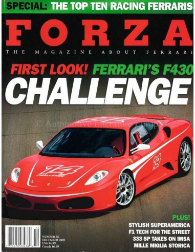 2005 FERRARI FORZA MAGAZINE 66 ENGELS