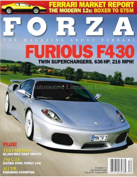 2006 FERRARI FORZA MAGAZINE 74 ENGELS