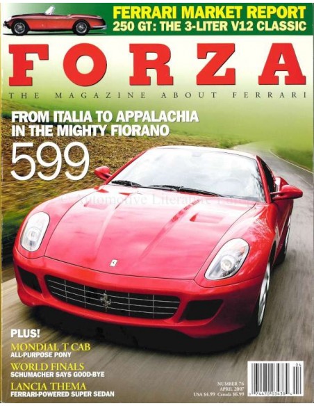 2007 FERRARI FORZA MAGAZINE 76 ENGELS