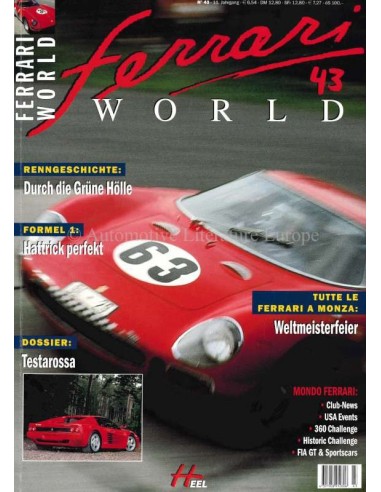 2001 FERRARI WORLD MAGAZINE 43 GERMAN