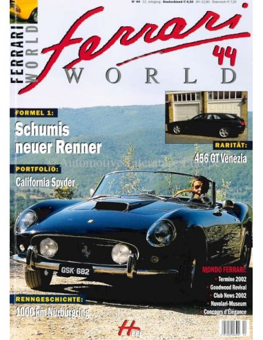 2002 FERRARI WORLD MAGAZINE 44 DUITS