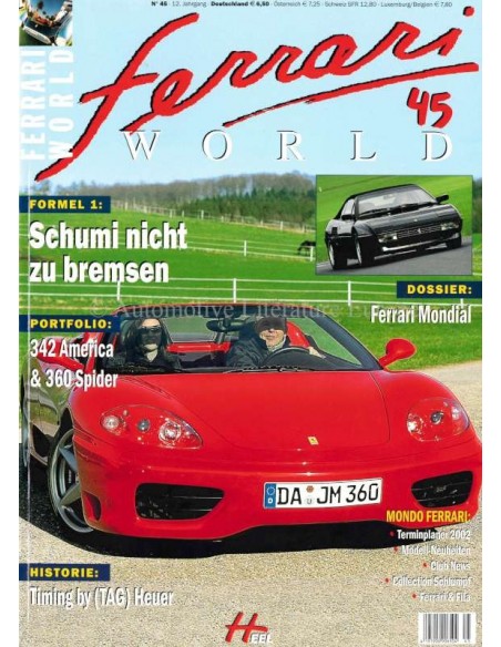 2002 FERRARI WORLD MAGAZINE 45 GERMAN