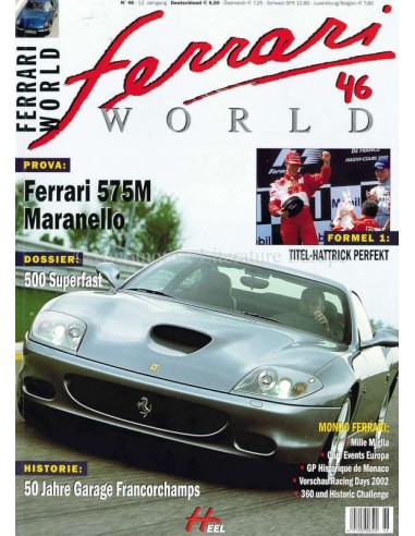 2002 FERRARI WORLD MAGAZINE 46 DUITS