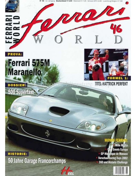 2002 FERRARI WORLD MAGAZINE 46 DUITS