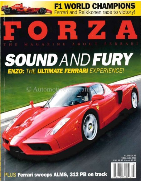 2008 FERRARI FORZA MAGAZINE 83 ENGELS