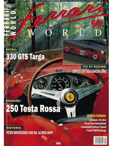 2003 FERRARI WORLD MAGAZINE 50 GERMAN