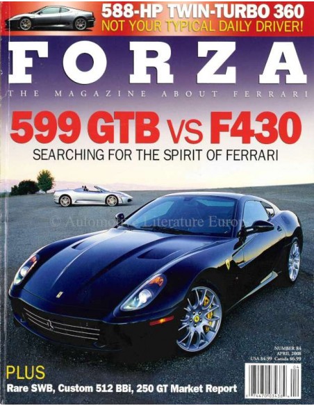 2008 FERRARI FORZA MAGAZINE 84 ENGLISH