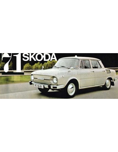 1971 SKODA 100 / 110 / 110R PROSPEKT NIEDERLÄNDISCH