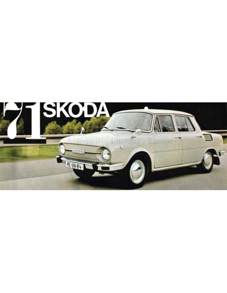1971 SKODA 100 / 110 / 110R BROCHURE DUTCH