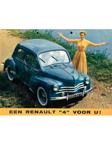 1955 RENAULT 4 BROCHURE NEDERLANDS