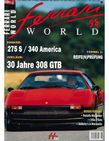 2005 FERRARI WORLD MAGAZINE 58 DUITS