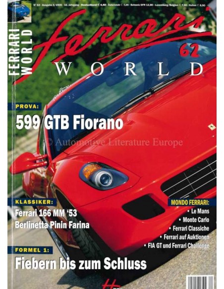 2006 FERRARI WORLD MAGAZINE 61 GERMAN