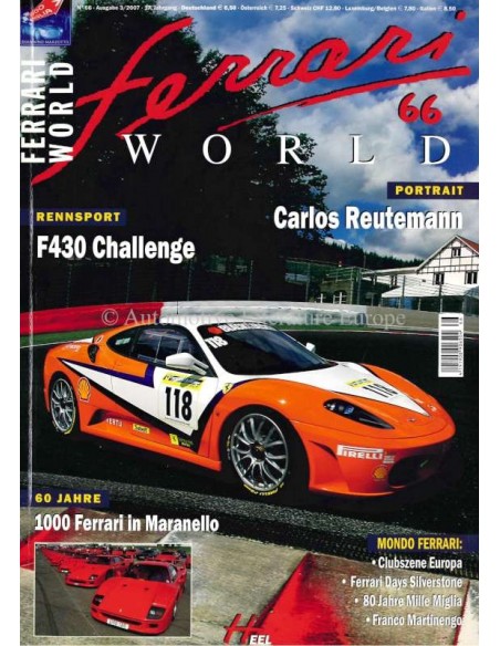 2007 FERRARI WORLD MAGAZINE 66 DUITS