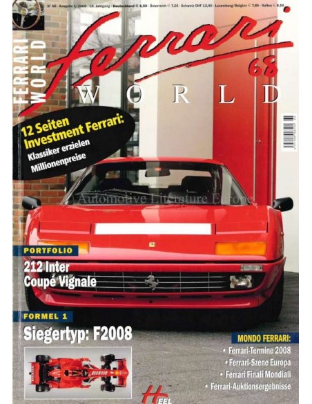 2008 FERRARI WORLD MAGAZINE 68 GERMAN