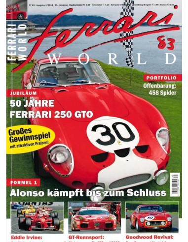 2011 FERRARI WORLD MAGAZINE 83 GERMAN
