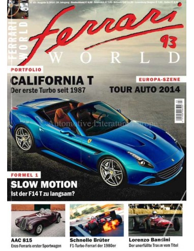 2014 FERRARI WORLD MAGAZINE 93 GERMAN