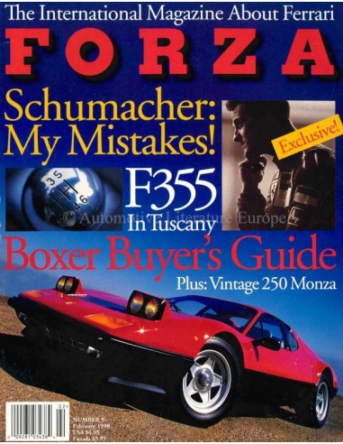 1998 FERRARI FORZA MAGAZINE 9 ENGELS