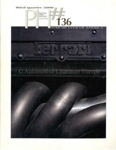 2000 FERRARI PRANCING HORSE MAGAZINE 136 ENGELS