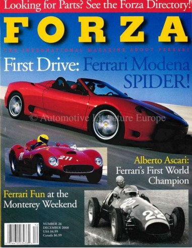 2000 FERRARI FORZA MAGAZINE 26 ENGELS