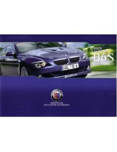 2008 BMW ALPINA B6S COUPE & CABRIO BROCHURE DUITS