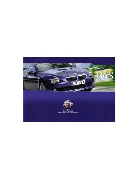 2008 BMW ALPINA B6S COUPE & CABRIO BROCHURE DUITS